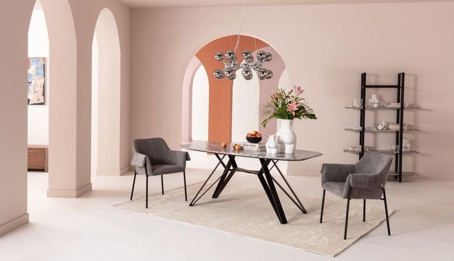 Jasna jadalnia w stylu minimalistycznym