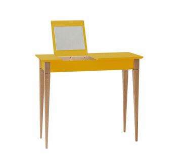 Toaletka MIMO z lusterkiem 85x35 cm - żółty