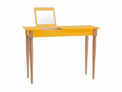 Toaletka MAMO z lusterkiem 105x35 cm - żółty